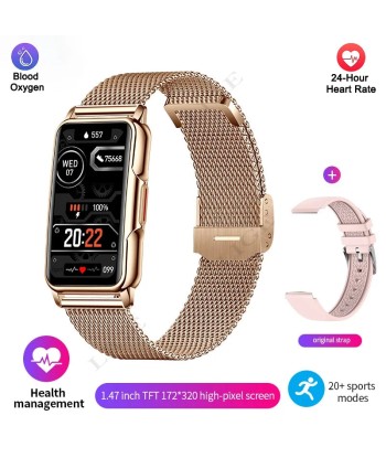 Smart Bracelet for Women & Men: Waterproof Heart Rate Blood Oxygen Monitoring Sport Smartwatch Watch 2023