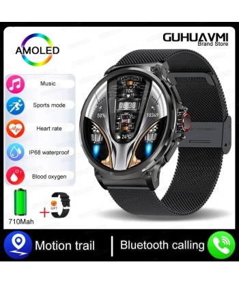 Smart Watch for Men with GPS Tracking, 1.85-Inch Display, Long Battery Life, & Health Monitoring Features Pour