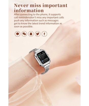 Smart Watch with Full Touch Screen & Bluetooth Calling for Women - Waterproof Sports Fitness Tracker, Compatible with Android & iOS les ligaments