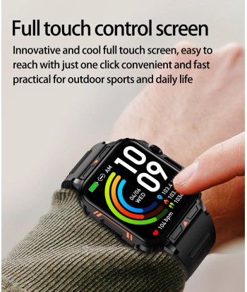 Smartwatch with 1.95 Inch Screen, Health Monitoring, IP68 Waterproof, Suitable for Men and Women Les magasins à Paris et en Île-de-France