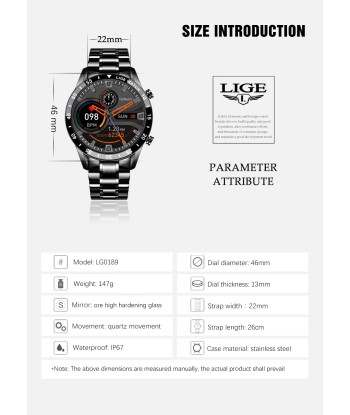 Smart Watch for Men with Full Touch Screen & Bluetooth Calling la chaussure