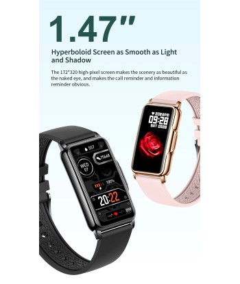 Smart Watch for Men and Women with Bluetooth, Music, Fitness & Sleep Monitoring Véritable concentré