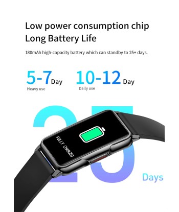 Smart Bracelet for Women & Men: Waterproof Heart Rate Blood Oxygen Monitoring Sport Smartwatch Watch 2023