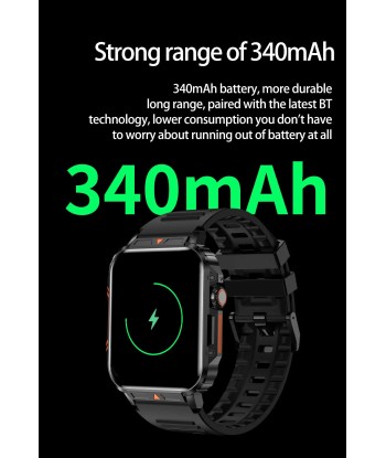 Smartwatch with 1.95 Inch Screen, Health Monitoring, IP68 Waterproof, Suitable for Men and Women Les magasins à Paris et en Île-de-France