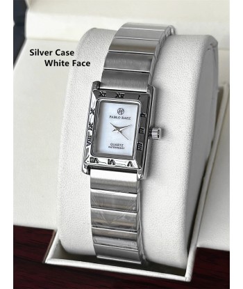 Luxury Square Steel Women's Wristwatch with Quartz Movement & Waterproof Design in Yellow Gold Tone de France