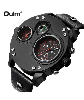 Quartz Watch with Large Dial for Men - Luxury Strap - Top Brand Voir les baskets