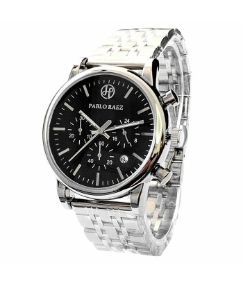 Stainless Steel Chronograph Luxury Wristwatch with Calendar and Quartz Movement for Men sur le site 