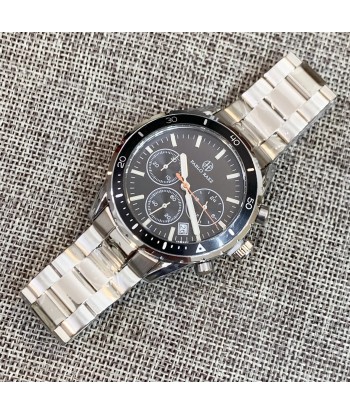 Luxury Men's Steel Chronograph Watch with Date Calendar and Business Casual Sports Style 2023