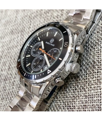 Luxury Men's Steel Chronograph Watch with Date Calendar and Business Casual Sports Style 2023