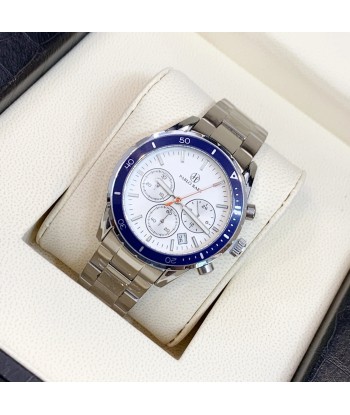 Luxury Men's Steel Chronograph Watch with Date Calendar and Business Casual Sports Style 2023