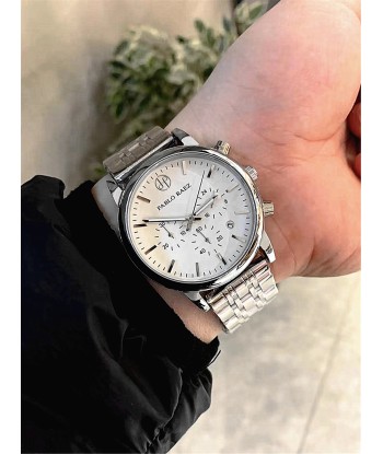 Stainless Steel Chronograph Luxury Wristwatch with Calendar and Quartz Movement for Men sur le site 