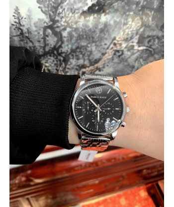 Stainless Steel Chronograph Luxury Wristwatch with Calendar and Quartz Movement for Men sur le site 