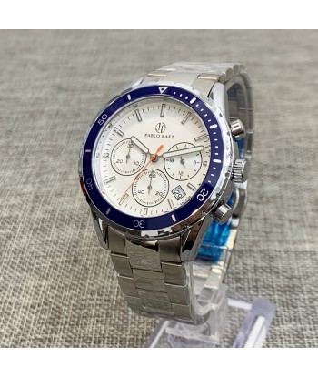 Luxury Men's Steel Chronograph Watch with Date Calendar and Business Casual Sports Style 2023