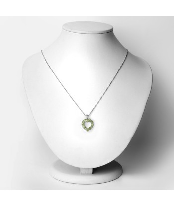 1.70 Carat Genuine Peridot .925 Sterling Silver Pendant la livraison gratuite