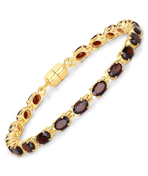 10.20 Carat Genuine Garnet .925 Sterling Silver Bracelet chez Cornerstreet bien 