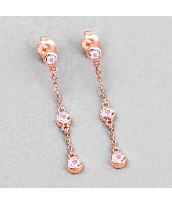 0.54 Carat Genuine Morganite .925 Sterling Silver Earrings shop