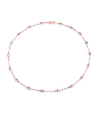 1.62 Carat Genuine Morganite .925 Sterling Silver Necklace En savoir plus