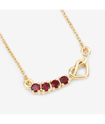 0.32 Carat Genuine Garnet .925 Sterling Silver Necklace votre