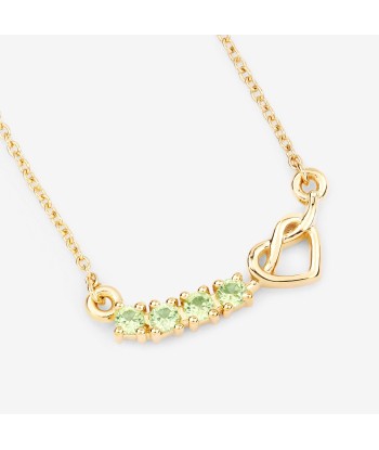 0.28 Carat Genuine Peridot .925 Sterling Silver Necklace solde