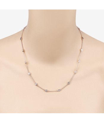 1.62 Carat Genuine Morganite .925 Sterling Silver Necklace En savoir plus