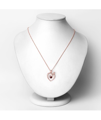 0.32 Carat Genuine Garnet .925 Sterling Silver Pendant Dans la société mordern