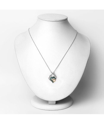 0.24 Carat Genuine Emerald .925 Sterling Silver Pendant Amélioration de cerveau avec