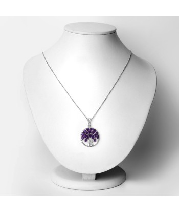 2.94 Carat Genuine Amethyst .925 Sterling Silver Pendant À commander