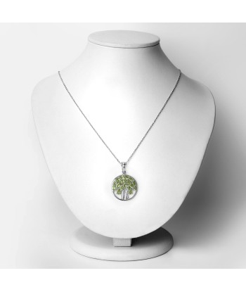 3.16 Carat Genuine Peridot .925 Sterling Silver Pendant en ligne des produits 