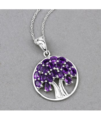 2.94 Carat Genuine Amethyst .925 Sterling Silver Pendant À commander