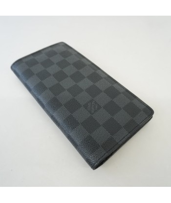 Auth Louis Vuitton Damier Graphite Portofeuil Blaza N62665 Mens Long Wallet rembourrage situé sous