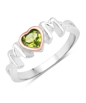 0.44 Carat Genuine Peridot .925 Sterling Silver Ring Venez découvrir notre 