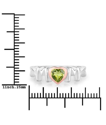 0.44 Carat Genuine Peridot .925 Sterling Silver Ring Venez découvrir notre 