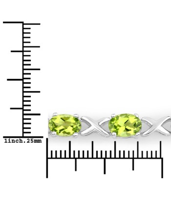 4.15 Carat Genuine Peridot .925 Sterling Silver Bracelet online