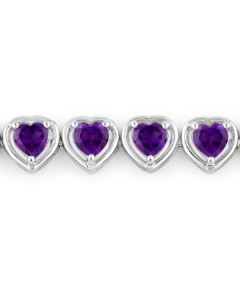 9.03 Carat Genuine Amethyst .925 Sterling Silver Bracelet acheter