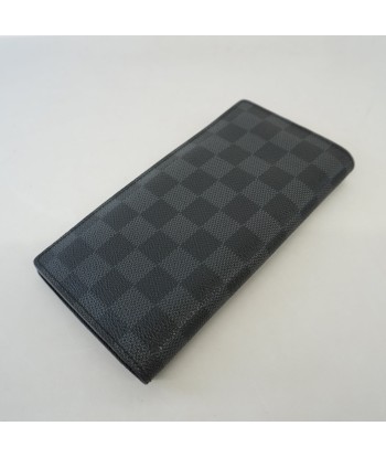 Auth Louis Vuitton Damier Graphite Portofeuil Blaza N62665 Mens Long Wallet rembourrage situé sous