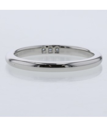 Tiffany Ring Classic Band 3P Width Approximately 2mm Platinum PT950 Diamond No. 9 Ladies TIFFANY & Co. Pour