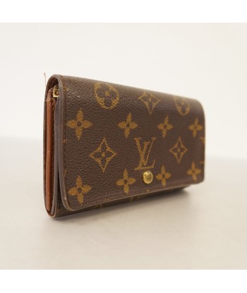 Auth Louis Vuitton Bi-Fold Wallet Monogram Portofeuil Tresor M61736 français