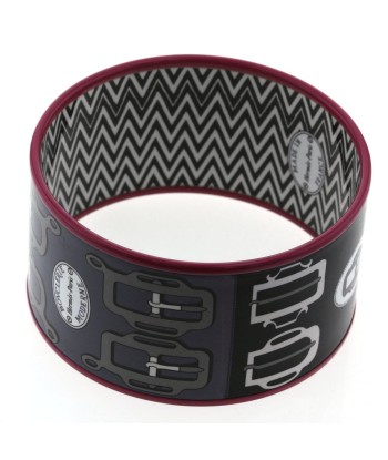 Hermes Bangle Enamel TGM BOUCLERIE MODERNE Cloisonne GP Black Ladies HERMES acheter en ligne