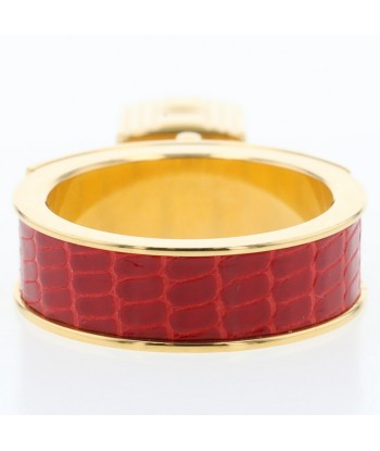 Hermes Scarf Muffler Ring Cadena Motif Kelly GP Red Ladies HERMES online