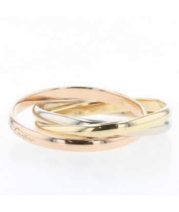 Cartier Ring Trinity Width approx. 2mm K18 White Gold Yellow Pink No. 10 Ladies CARTIER Pour