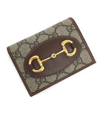 Gucci Bi-Fold Wallet Horsebit 1955 Translated by Ali? 621887 92TCG 8563 GG Supreme Canvas Brown Ladies GUCCI en stock