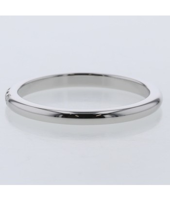 Tiffany Ring Classic Band 3P Width Approximately 2mm Platinum PT950 Diamond No. 12.5 Ladies TIFFANY & Co. livraison gratuite