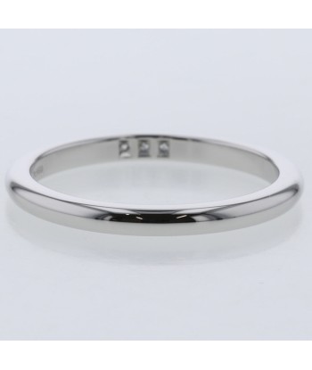 Tiffany Ring Classic Band 3P Width Approximately 2mm Platinum PT950 Diamond No. 12.5 Ladies TIFFANY & Co. livraison gratuite