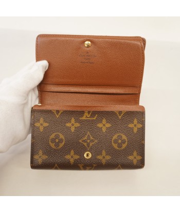 Auth Louis Vuitton Bi-Fold Wallet Monogram Portofeuil Tresor M61736 français