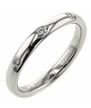 Van Cleef & Arpels Ring Tandolmon Etoile 3P Width approx. 2.5mm VCAR09Y650 Platinum PT950 Diamond No. 10 Ladies Economisez 