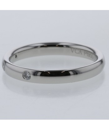 Van Cleef & Arpels Ring Tandolmon Etoile 3P Width approx. 2.5mm VCAR09Y650 Platinum PT950 Diamond No. 10 Ladies Economisez 