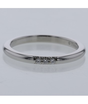 Tiffany Ring Classic Band 3P Width Approximately 2mm Platinum PT950 Diamond No. 9 Ladies TIFFANY & Co. prix