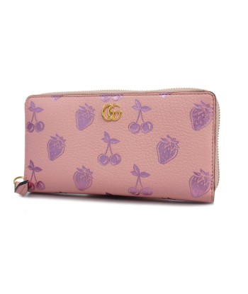 Auth Gucci GG Marmont 456117 Womens Leather Long Wallet (bi-fold) Pink À commander