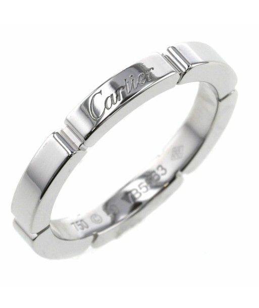 Cartier Ring Mayon Pantail Width 2.5mm B4083500 K18 White Gold No. 9 Ladies CARTIER Fin de série