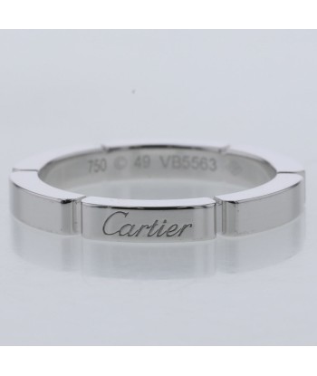 Cartier Ring Mayon Pantail Width 2.5mm B4083500 K18 White Gold No. 9 Ladies CARTIER Fin de série